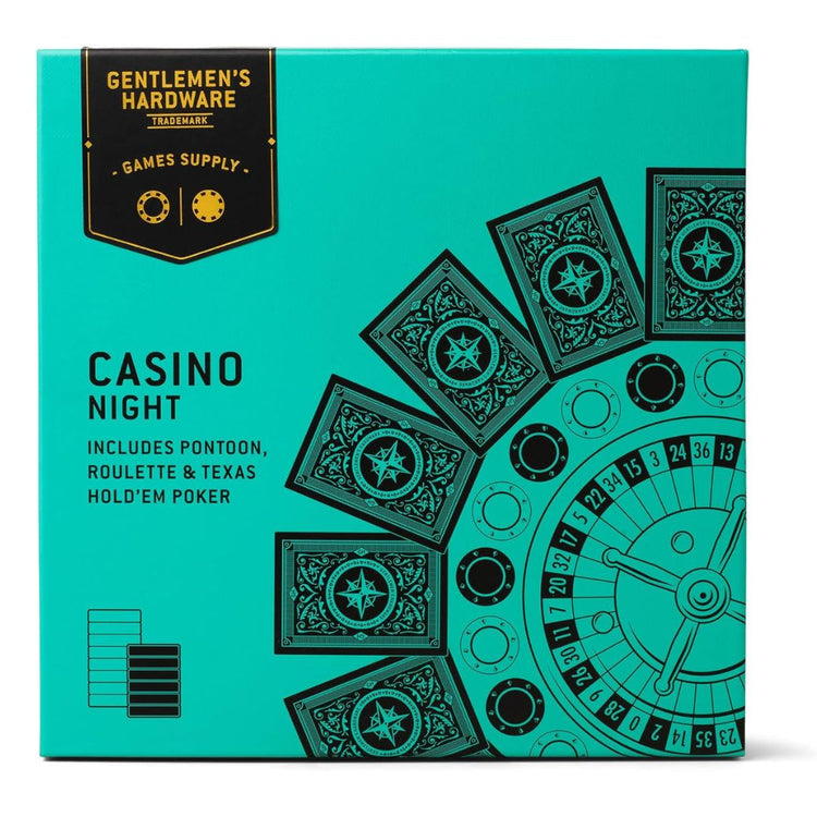 Casino Night Spieleset - Geschenkidee für Pokerfreunde