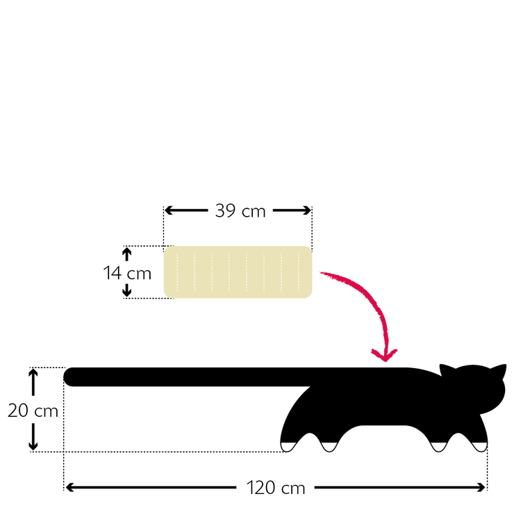 Rücken - Wärmekissen - Die Katze Coco