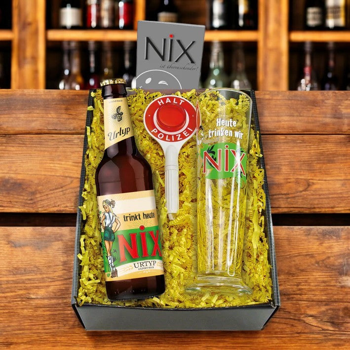 Bier Geschenk Set NiX im Glas