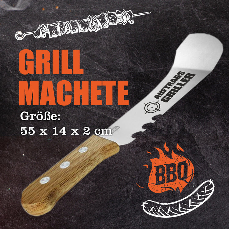 Grillmachete mit Edelstahlklinge Auftragsgriller