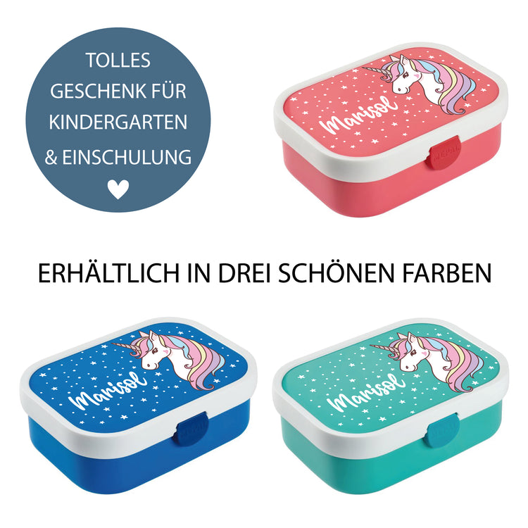 Brotdose Einhorn- personalisiert