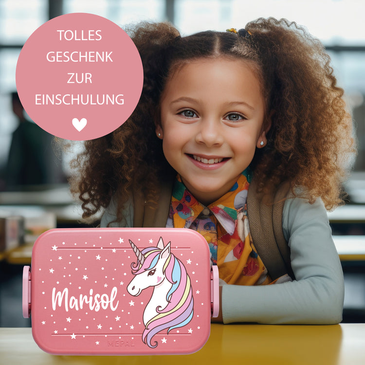 Mepal Lunchbox Midi Einhorn personalisiert