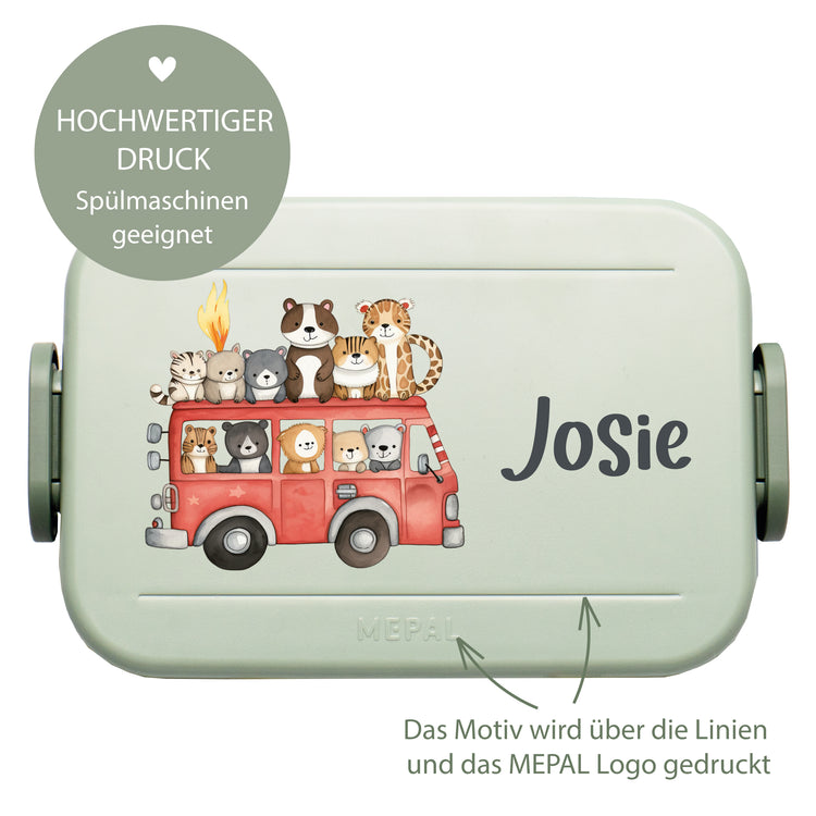 Mepal Lunchbox Midi Fahrzeuge personalisiert