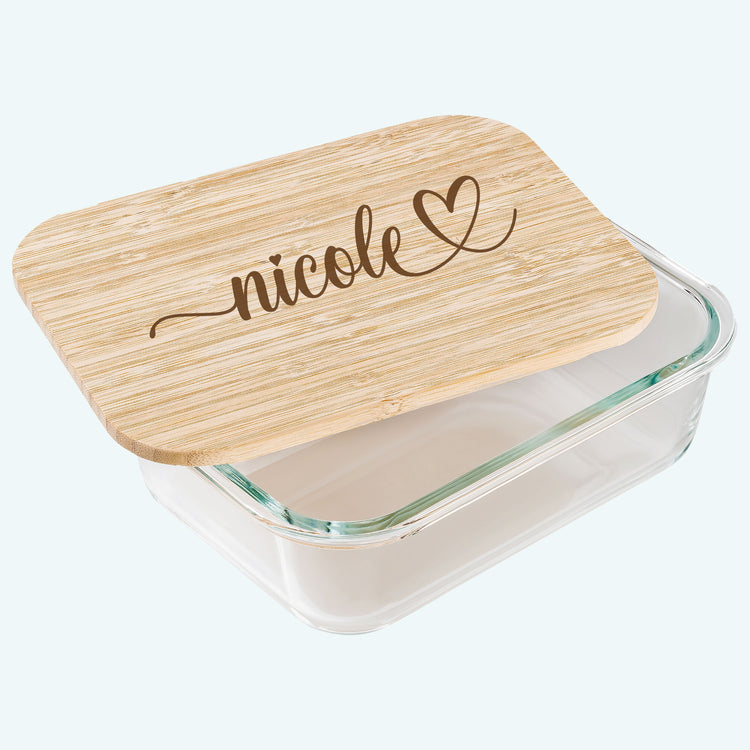 Lunchbox mit Namen - Design Happy graviert