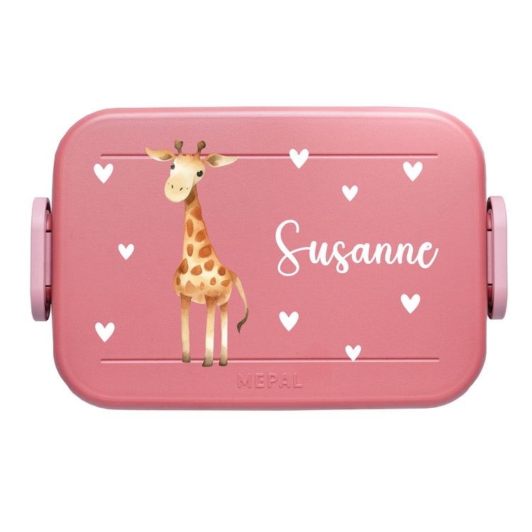 Mepal Lunchbox Midi Tiere mit Herzen personalisiert