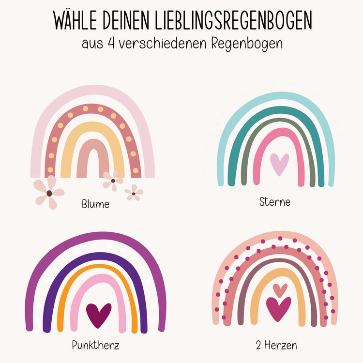 Brotdose Regenbogen- personalisiert