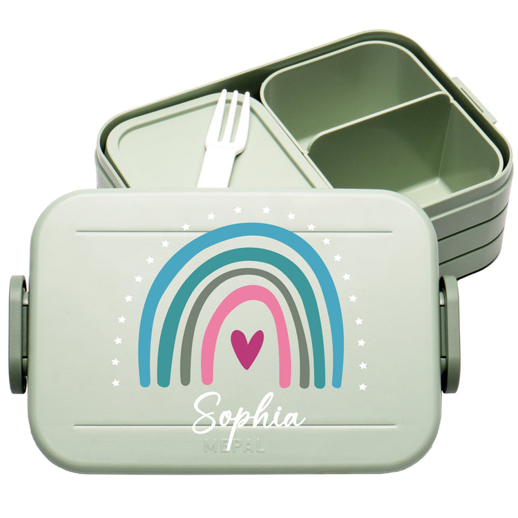 Mepal Lunchbox Midi Regenbogen personalisiert