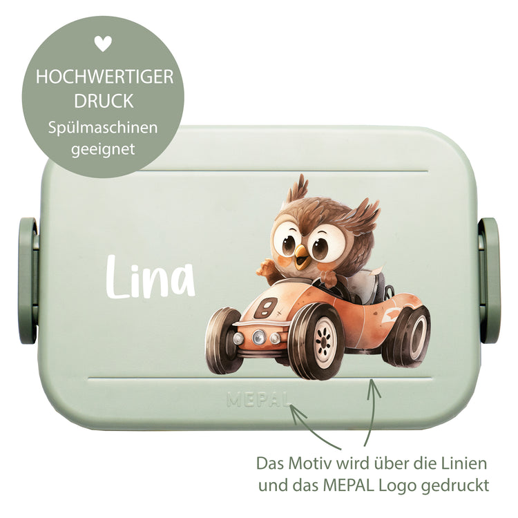 Mepal Lunchbox Midi Tierauto personalisiert