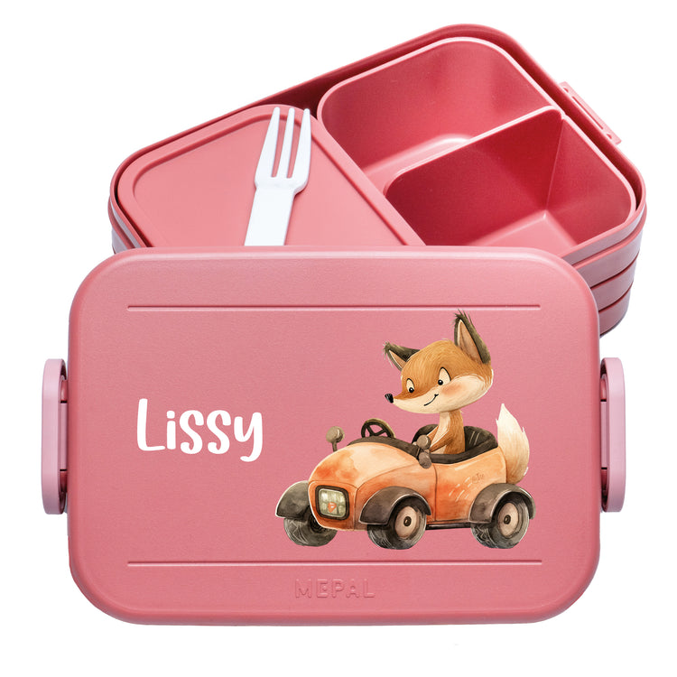 Mepal Lunchbox Midi Tierauto personalisiert