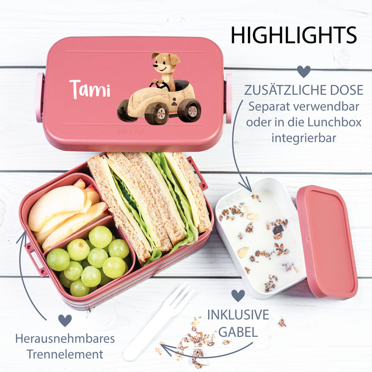 Mepal Lunchbox Midi Tierauto personalisiert