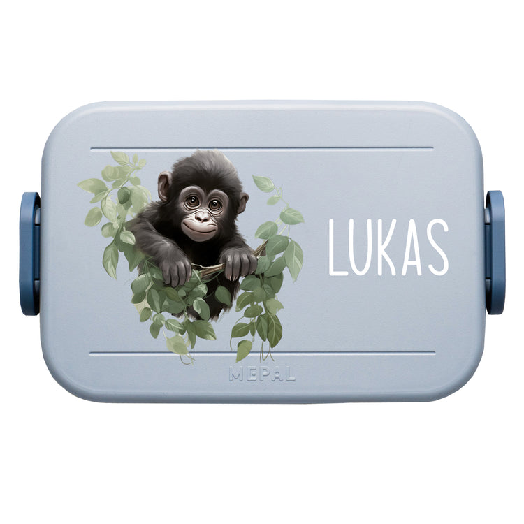 Mepal Lunchbox Midi Tiere mit Blumen personalisiert