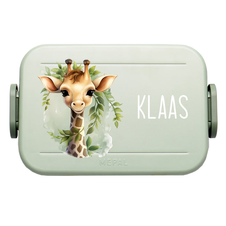 Mepal Lunchbox Midi Tiere mit Blumen personalisiert