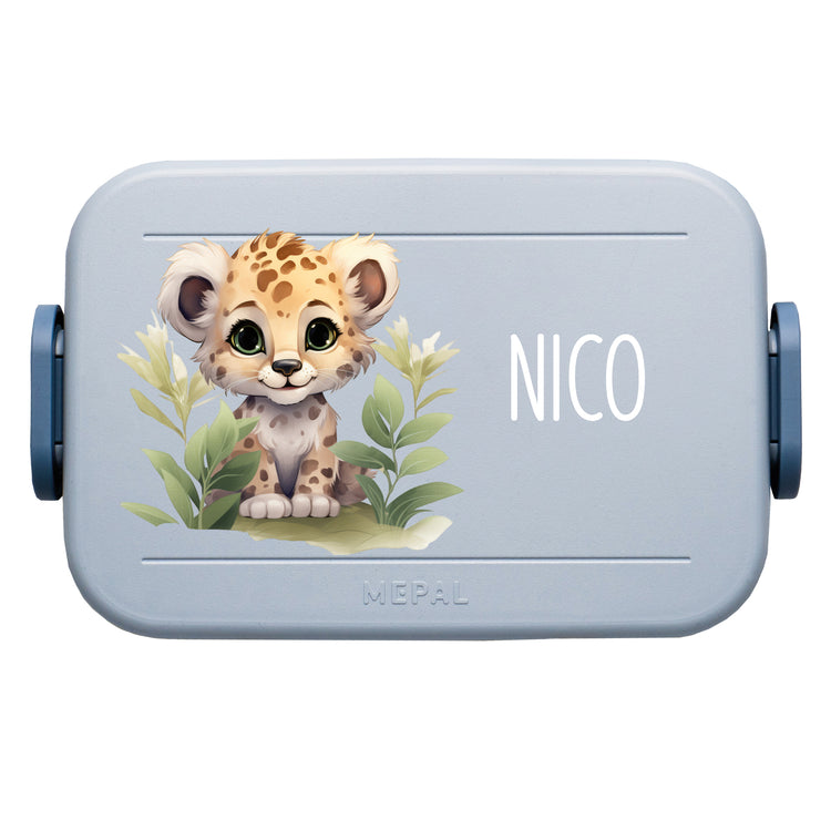 Mepal Lunchbox Midi Tiere mit Blumen personalisiert