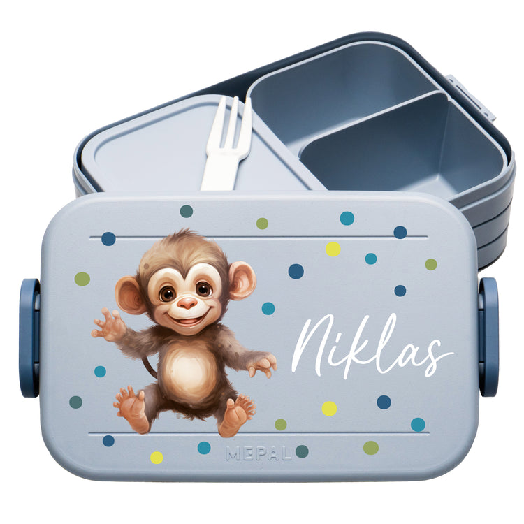 Mepal Lunchbox Midi Tiere mit Punkten personalisiert