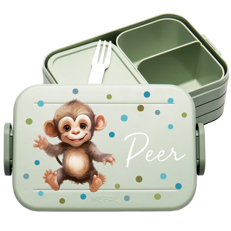 Mepal Lunchbox Midi Tiere mit Punkten personalisiert