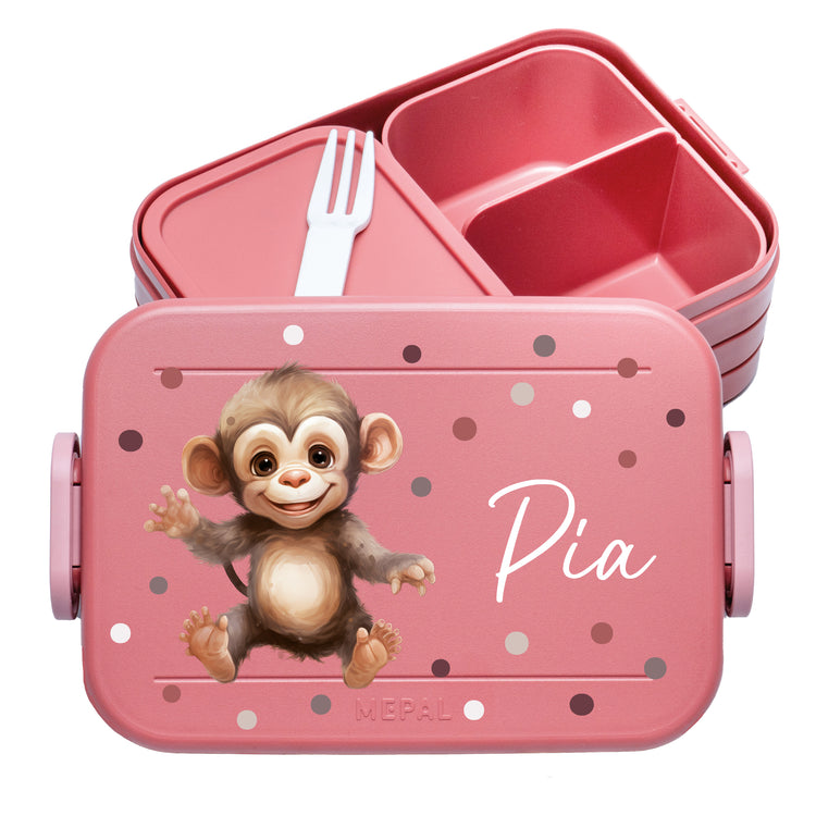 Mepal Lunchbox Midi Tiere mit Punkten personalisiert