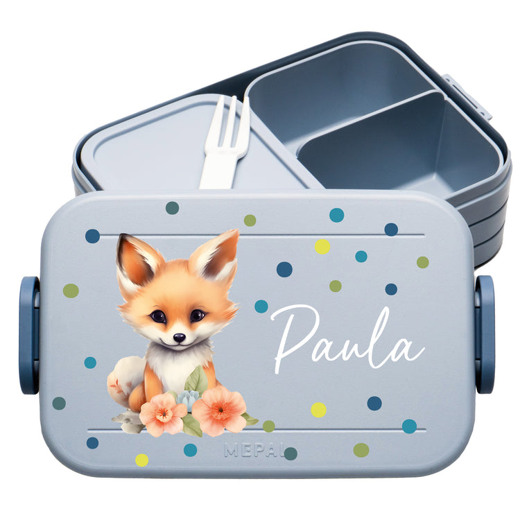 Mepal Lunchbox Midi Tiere mit Punkten personalisiert