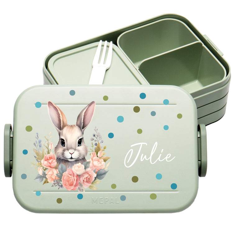 Mepal Lunchbox Midi Tiere mit Punkten personalisiert