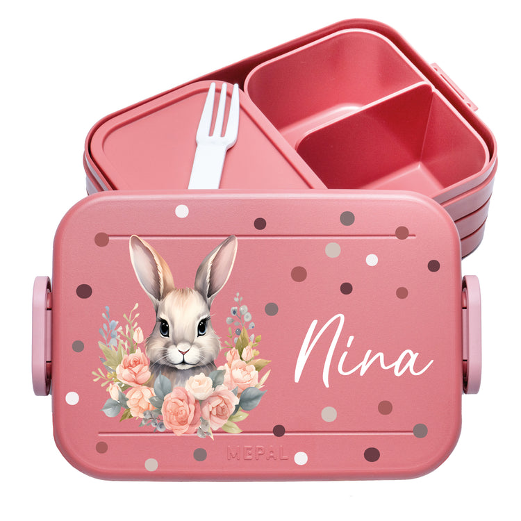 Mepal Lunchbox Midi Tiere mit Punkten personalisiert