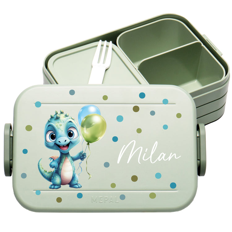 Mepal Lunchbox Midi Tiere mit Punkten personalisiert