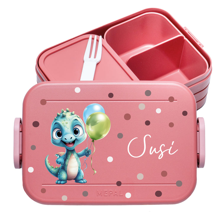 Mepal Lunchbox Midi Tiere mit Punkten personalisiert