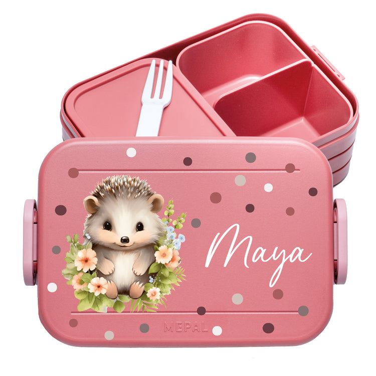 Mepal Lunchbox Midi Tiere mit Punkten personalisiert