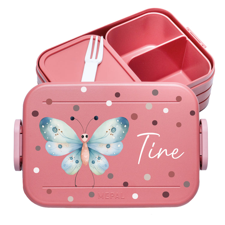 Mepal Lunchbox Midi Tiere mit Punkten personalisiert