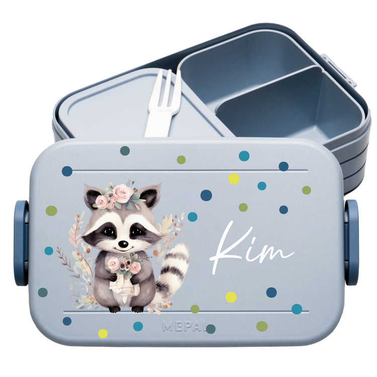 Mepal Lunchbox Midi Tiere mit Punkten personalisiert