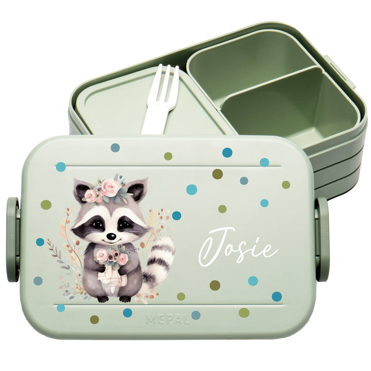 Mepal Lunchbox Midi Tiere mit Punkten personalisiert