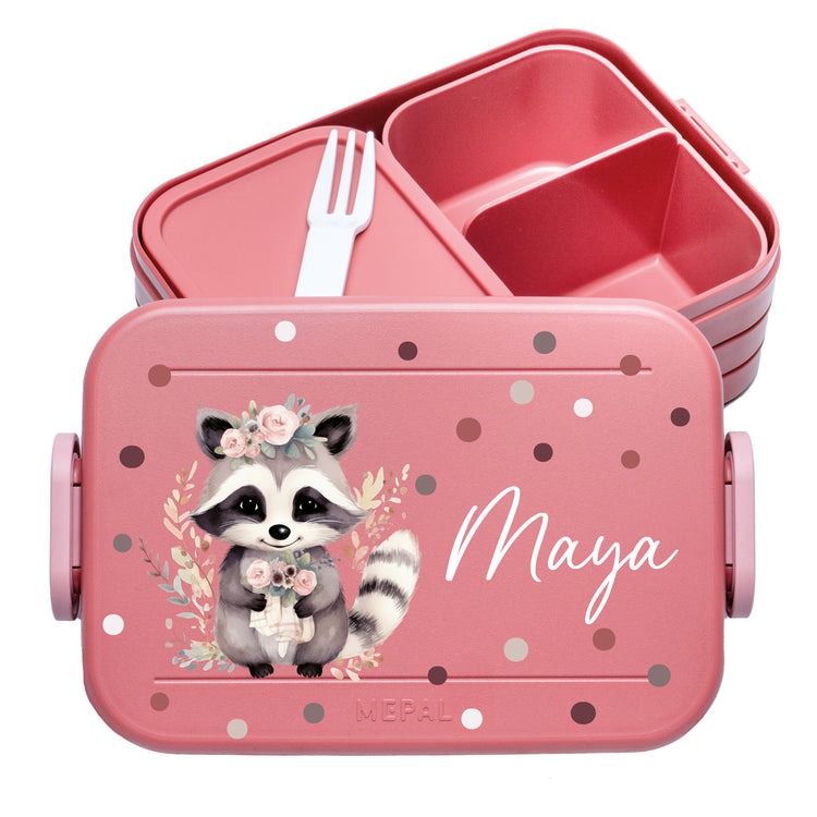 Mepal Lunchbox Midi Tiere mit Punkten personalisiert