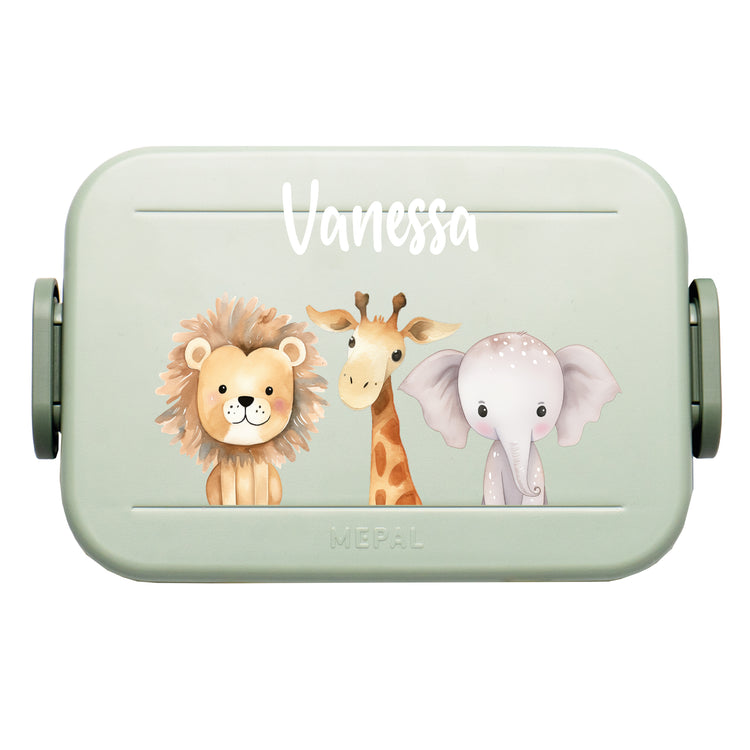 Mepal Lunchbox Midi Jungle Tiere personalisiert