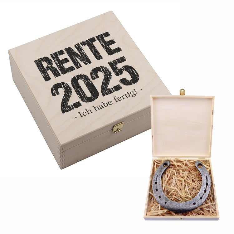 Hufeisen-Box Rente 2025 - Ich habe fertig!