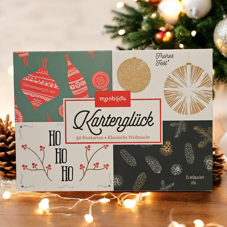 Kartenglück - 30 weihnachtliche Postkarten