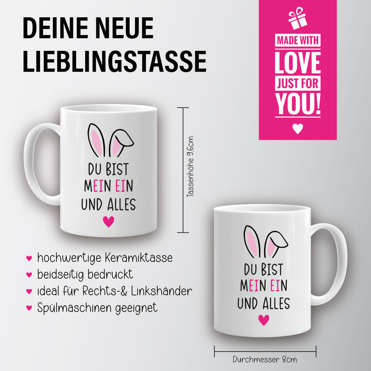 Oster-Tasse Du bist mein ein und alles