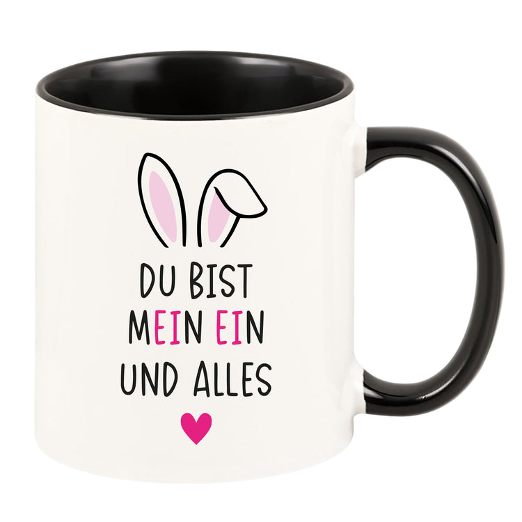 Farbige Oster-Tasse Du bist mein ein und alles