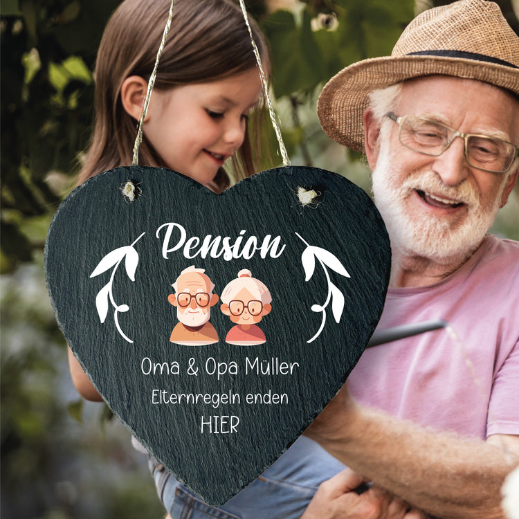 Schieferherz - Pension Oma & Opa - Elternregeln enden hier