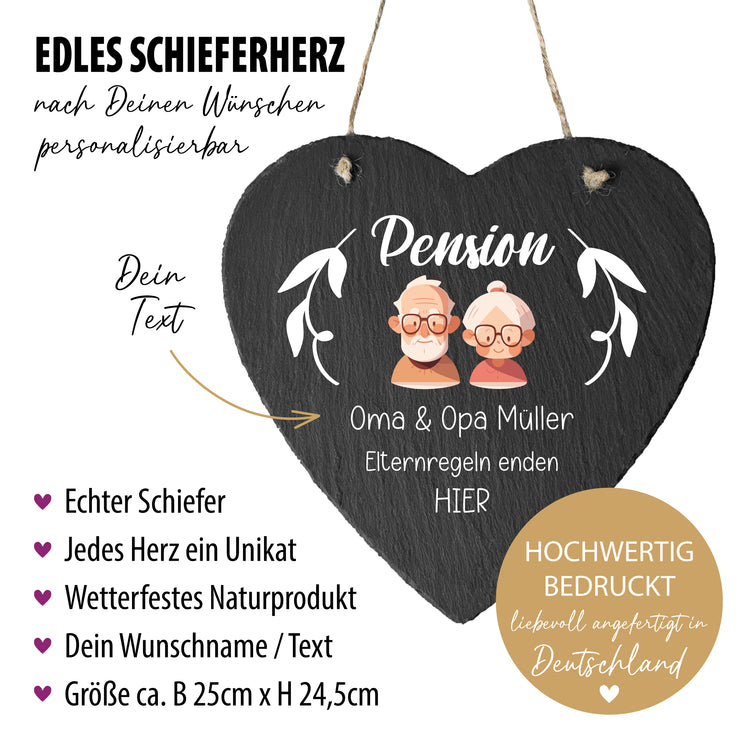 Schieferherz - Pension Oma & Opa - Elternregeln enden hier