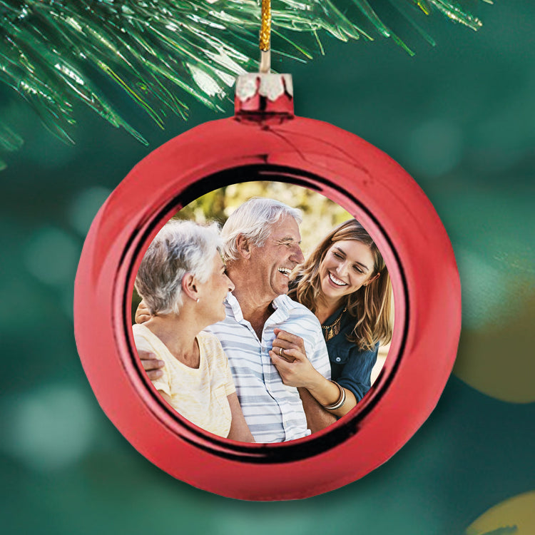 Weihnachtskugel mit Foto - Weihnachtsgeschenk für Oma & Opa