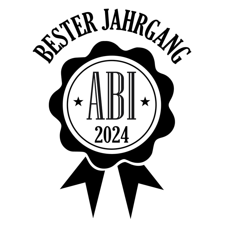 Weizenbierglas Bester Jahrgang Abi 2024