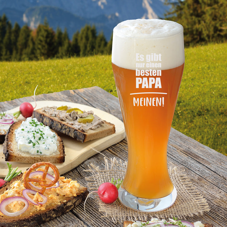 Weizenbierglas Es gibt nur einen besten Papa - MEINEN!