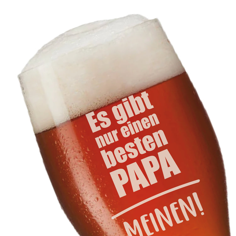 Weizenbierglas Es gibt nur einen besten Papa - MEINEN!