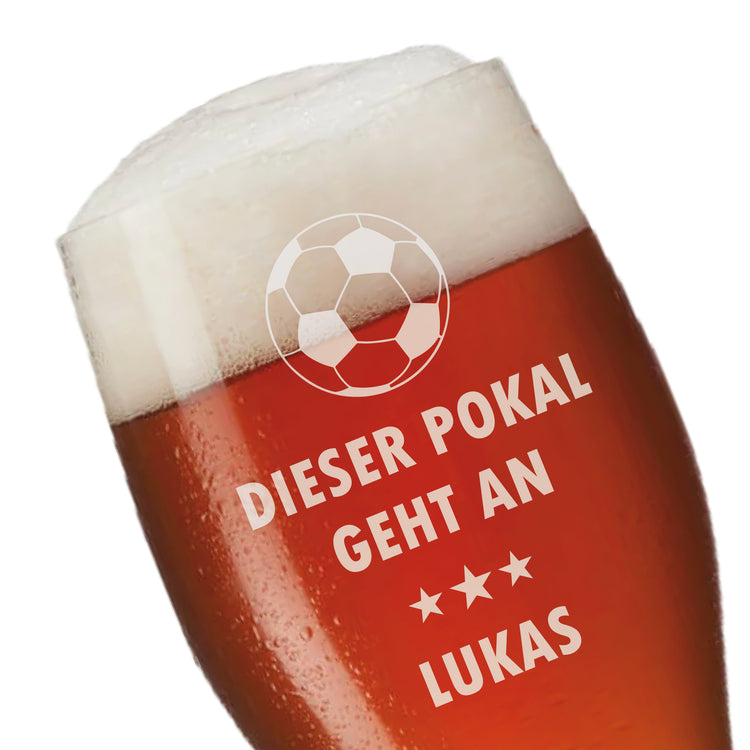 Weizenbierglas Dieser Pokal geht an... - personalisiert