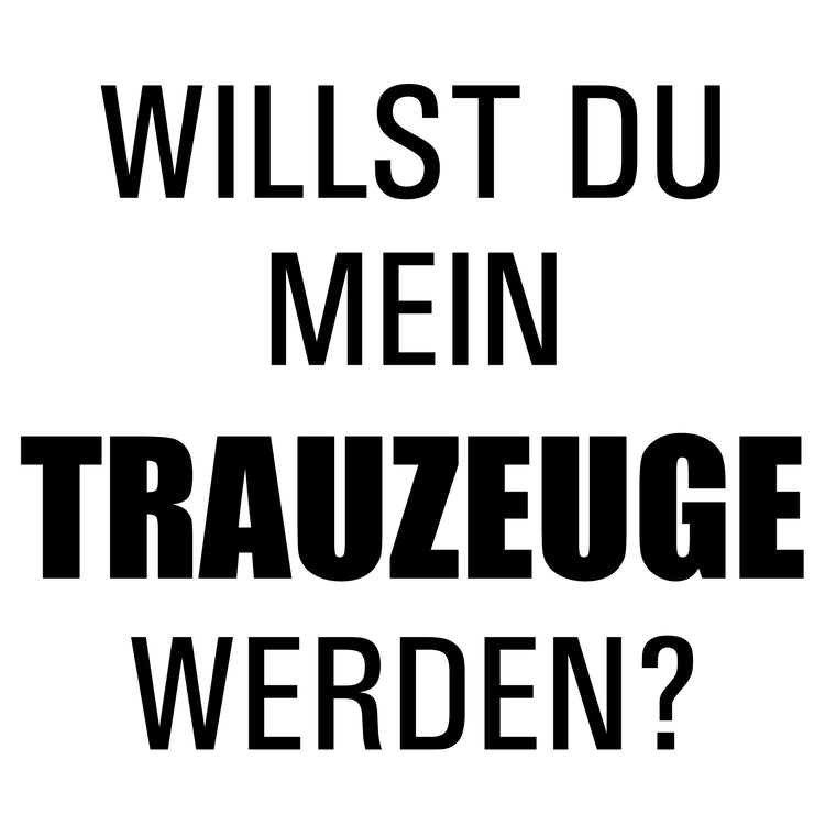 Weizenbierglas Willst Du mein Trauzeuge werden?