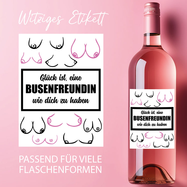 Weinetikett Busenfreundin