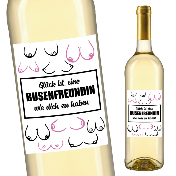 Weinetikett Busenfreundin