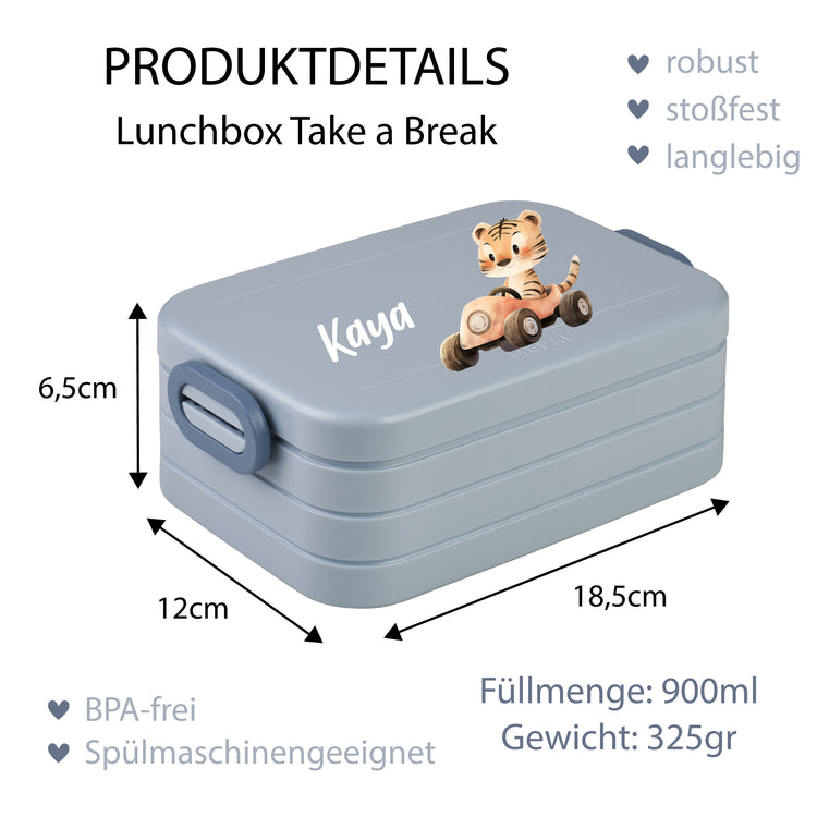 Mepal Lunchbox Midi Tierauto personalisiert