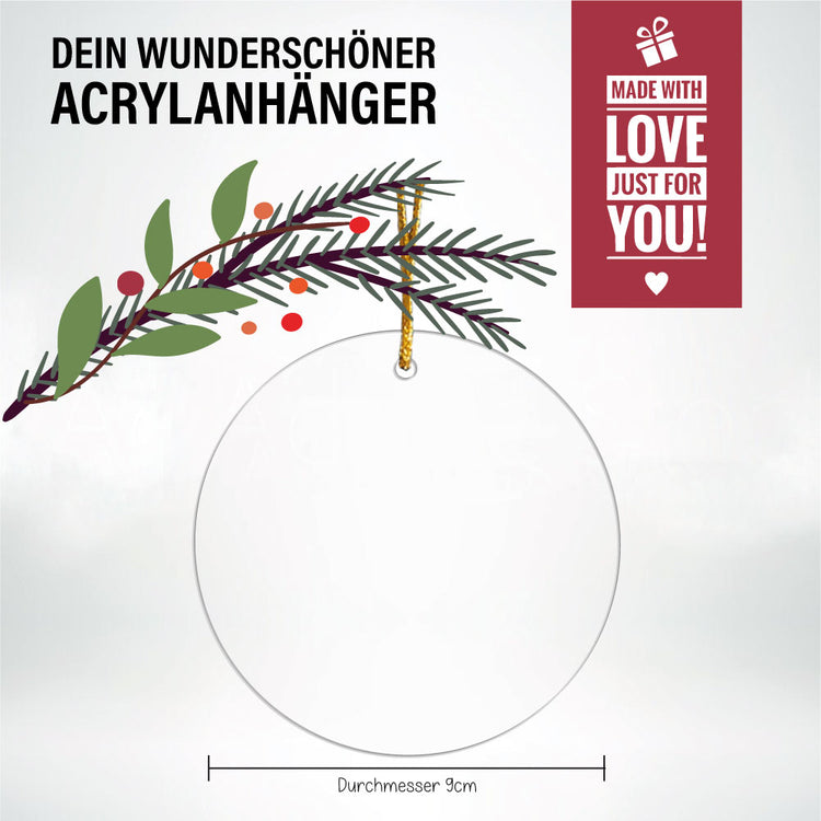 Acrylanhänger First Christmas - Weihnachtsmann