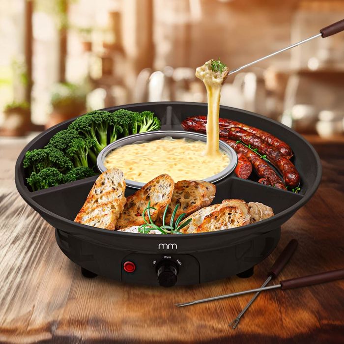 Elektrisches Fondue Set - Käse Fondue - Schokolade