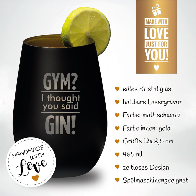 Ginglas - Gym? I thought you said GIN!