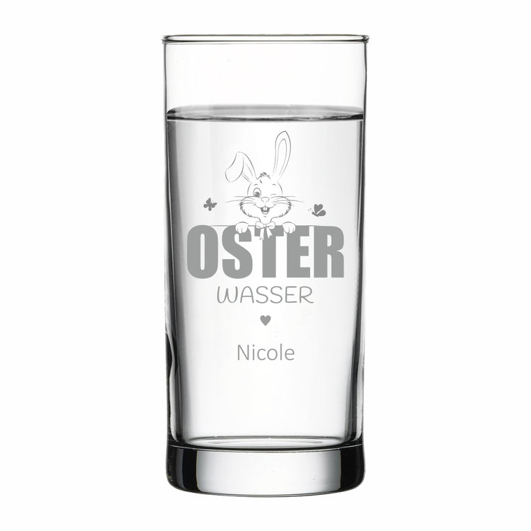 Wasserglas Osterwasser Hasen-Design